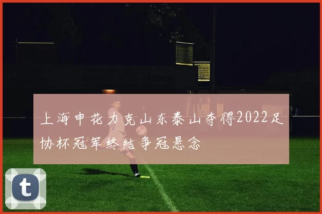 上海申花力克山东泰山夺得2022足协杯冠军终结争冠悬念