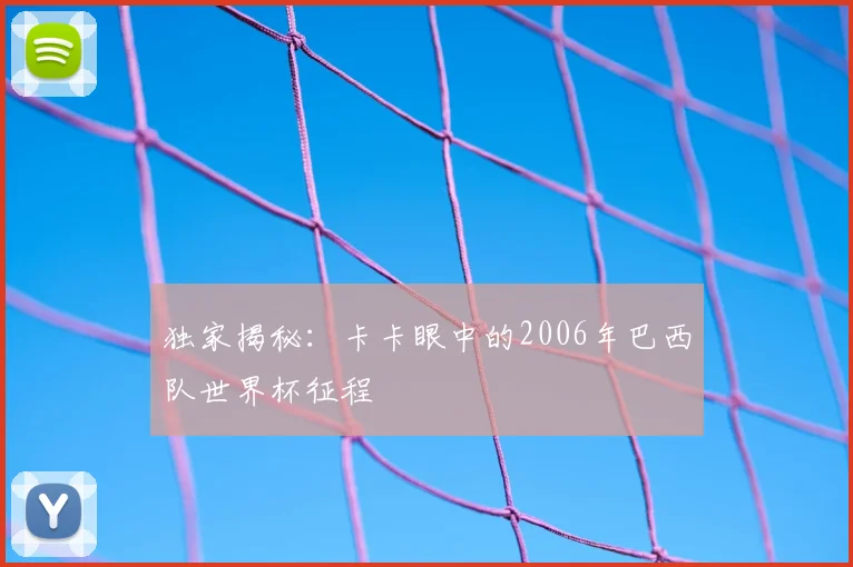 独家揭秘：卡卡眼中的2006年巴西队世界杯征程